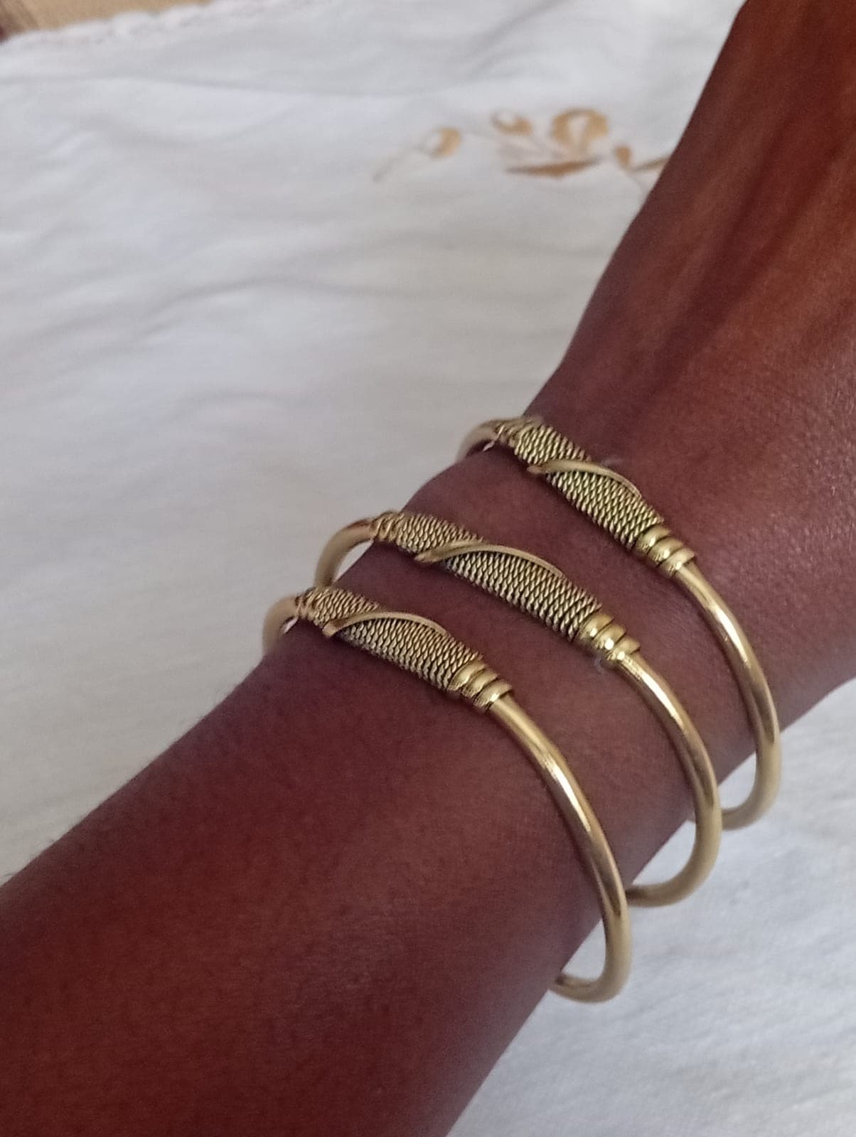Trendy Brass cuff bracelet